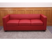 heute-wohnen 3er Sofa Couch Loungesofa Lille, Leder
