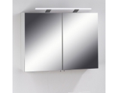 Bad Spiegelschrank mit LED Leuchte Weiß